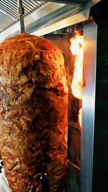 Schawarma am Spieß bei Damaskus